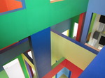 SX02836 Esher-esque view of colourfull painted windows in Dick Bruna house Utrecht.jpg